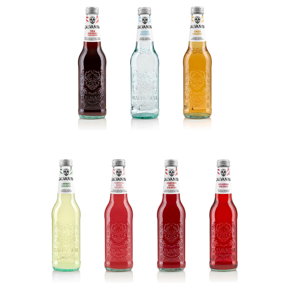 ガルバニーナ オーガニック ソーダ /  7種 アソート / 355ml / BOX / 12本入 / Galvanina Bio Century