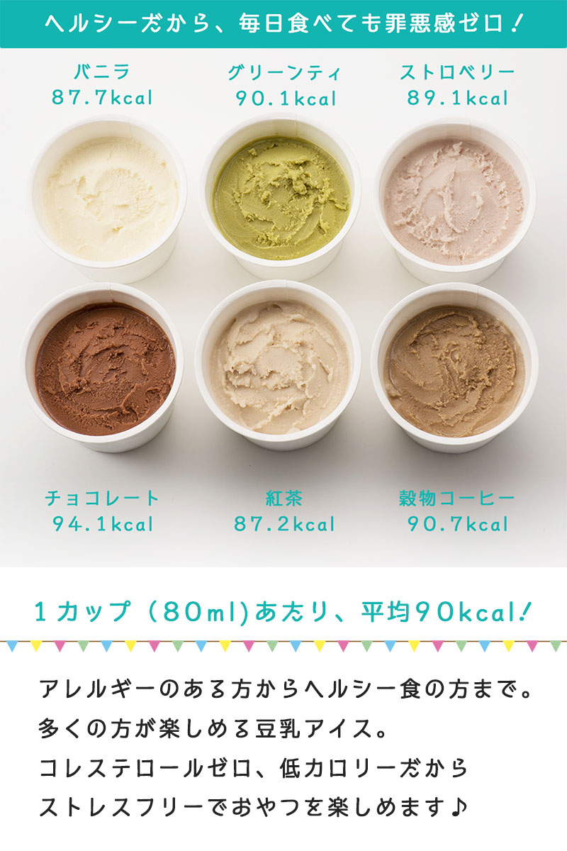 オーガニック 豆乳 アイスクリーム / 80ml 12個 / K and Son's