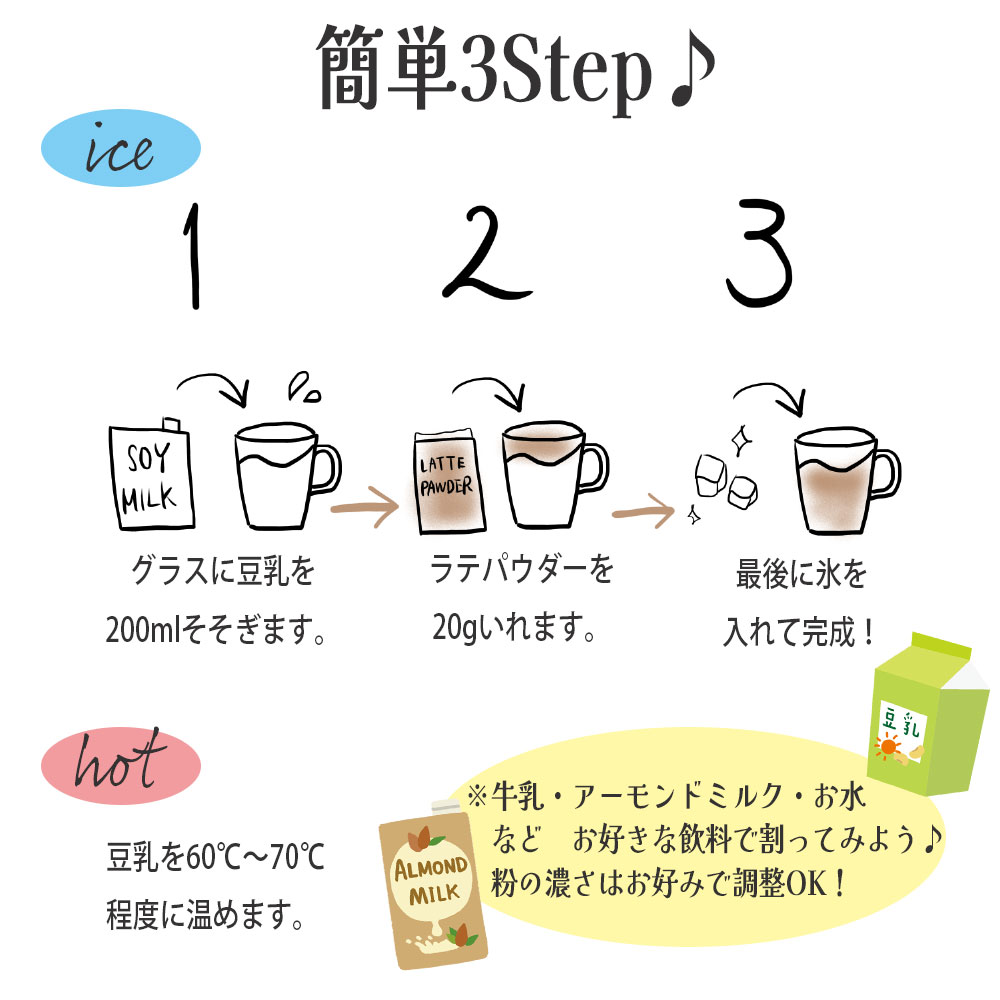 ほうじ茶 ラテパウダー / 200g / 800g / EECO