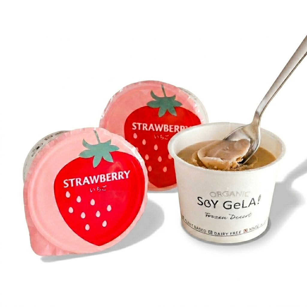 SOY GeLA! オーガニック 豆乳アイス / ストロベリー / 100ml / 1000ml / 有機JAS