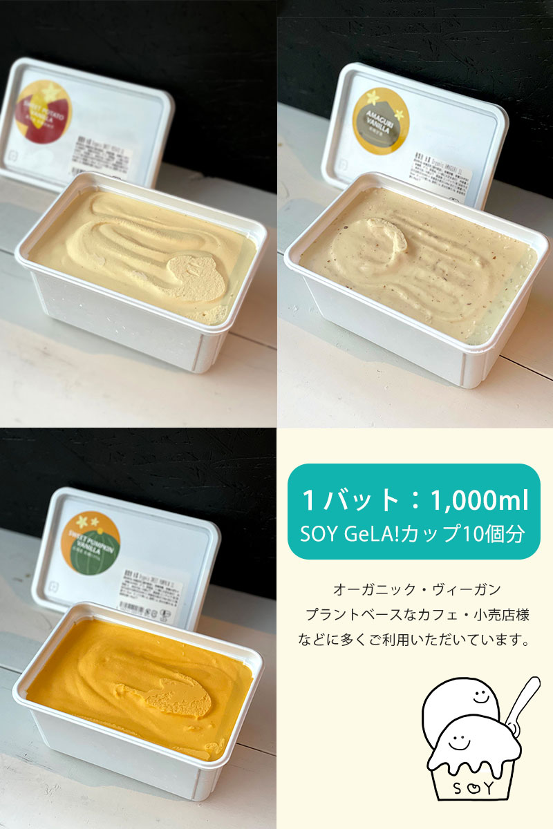 オーガニック 豆乳 ジェラート お徳用 1,000ml / SOY GeLA!
