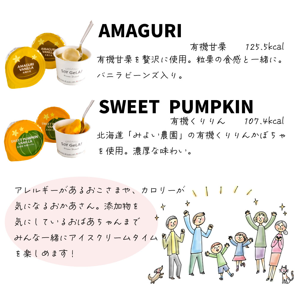 SOY GeLA! 豆乳アイス / 甘栗 / 100ml / 有機JAS