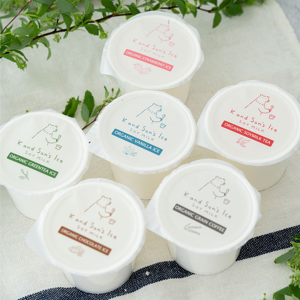K and Son's 豆乳アイス / アソートセット / 80ml / 有機JAS
