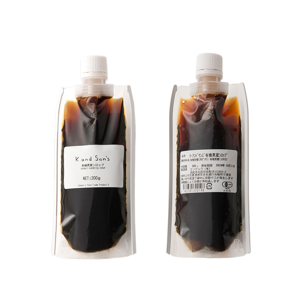 有機 黒蜜シロップ / 200g / K and Son's
