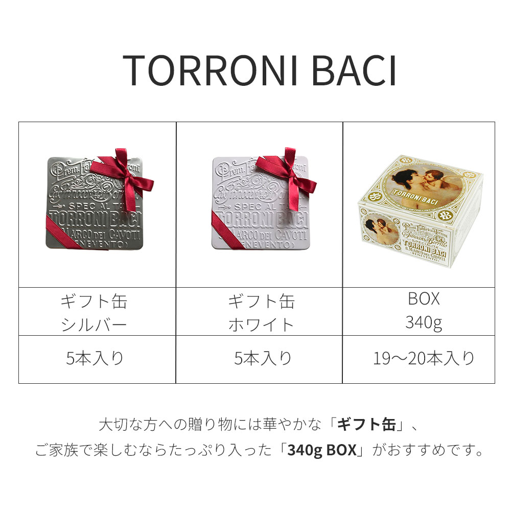 トローニバーチ / 340g / TORRONI BACI