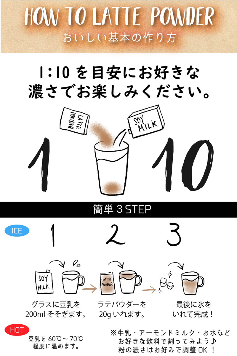抹茶ラテ ほうじ茶ラテ 和紅茶ラテ ラテパウダー/ 100g / EECO Café