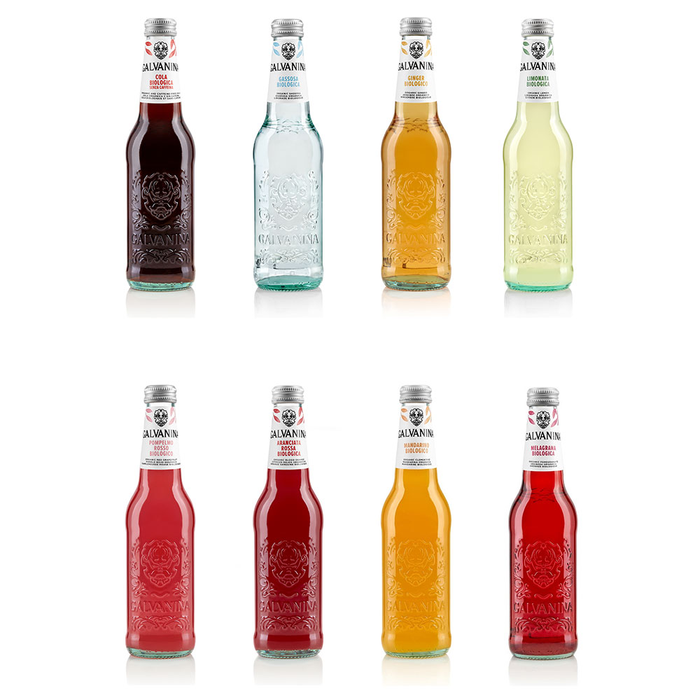 ガルバニーナ オーガニック ソーダ / 8種 アソート / 355ml / BOX / 12本入 / Galvanina Bio Century