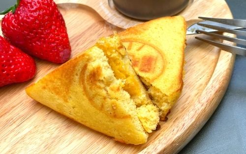 おうちカフェ レシピ：おから蒸しパンde安納芋のホットサンド